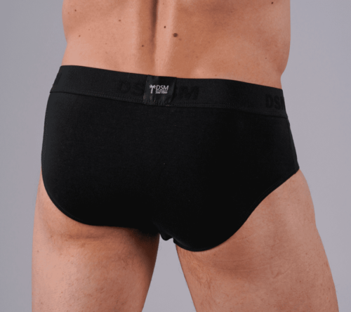 Slip DSM Algodon Liso Negro