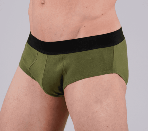 Slip DSM Algodon Liso Verde Militar