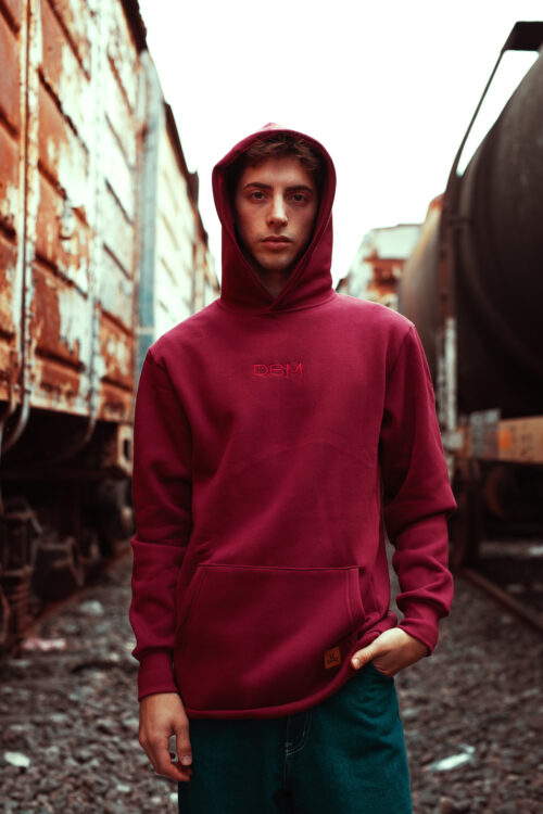 Buzo Canguro DSM Bordó - Hoodie Unisex