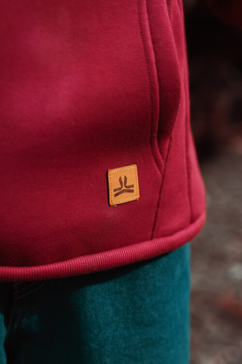 Buzo Canguro DSM Bordó - Hoodie Unisex - Imagen 3
