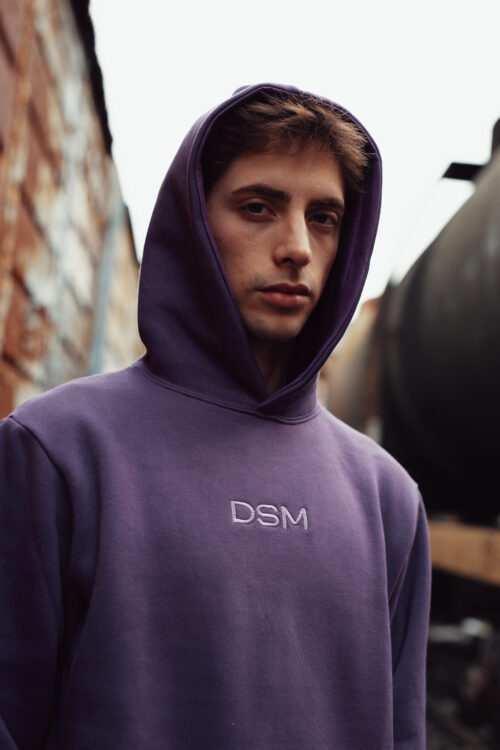 Buzo Canguro DSM Violeta - Hoodie Unisex - Imagen 2
