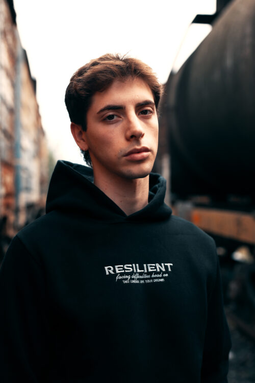 Buzo Canguro DSM Negro- Hoodie Unisex Resilient - Imagen 5
