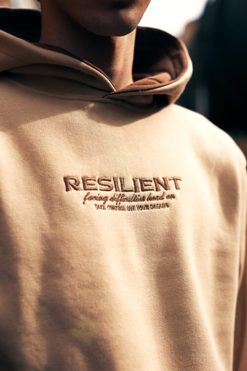 Buzo Canguro DSM Beige - Hoodie Unisex Resilient - Imagen 4