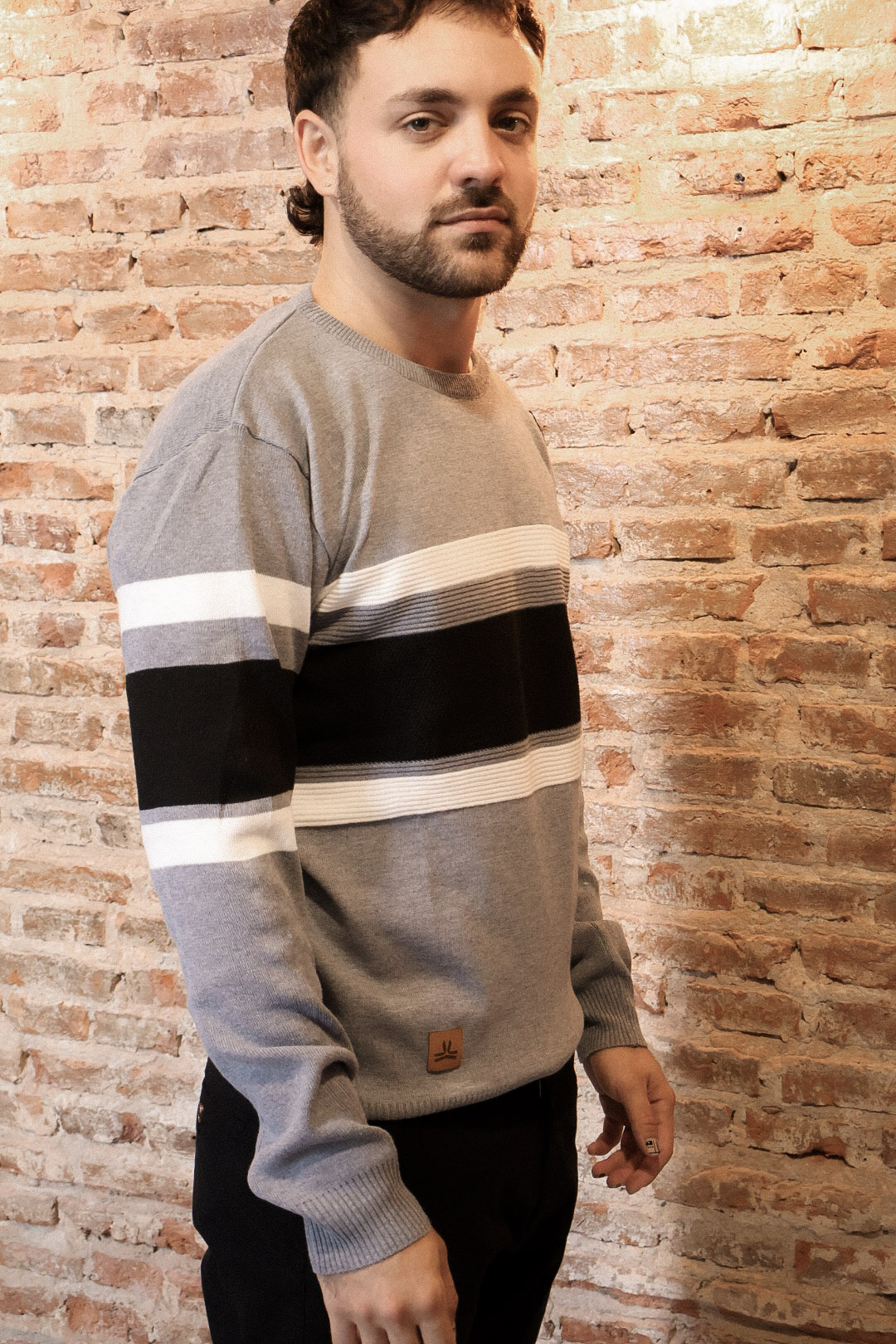 Sweater Rayado Tramado - Imagen 2