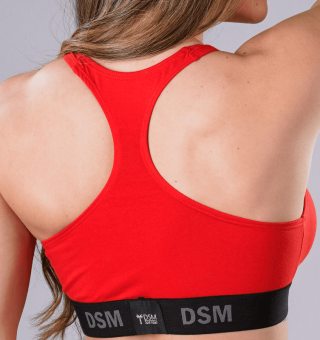 Top DSM Americano de Algodon Rojo