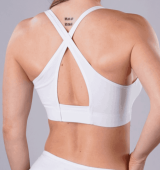 Top DSM Cruzado Algodon Blanco